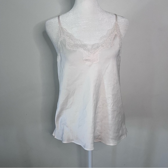 Victoria's Secret Other - Victoria Secret Satin Lace Trim Adjustable Strap Camisole |Size Medium|